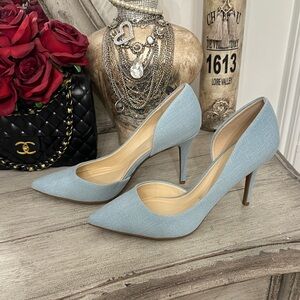brand new Elegant light Blue denim Women's Heels